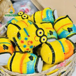 Ống heo gốm sứ Bát Tràng Hình Minion Cực Đẹp HD 039724 Ống heo gốm sứ Bát Tràng Hình Minion Cực Đẹp HD 039724