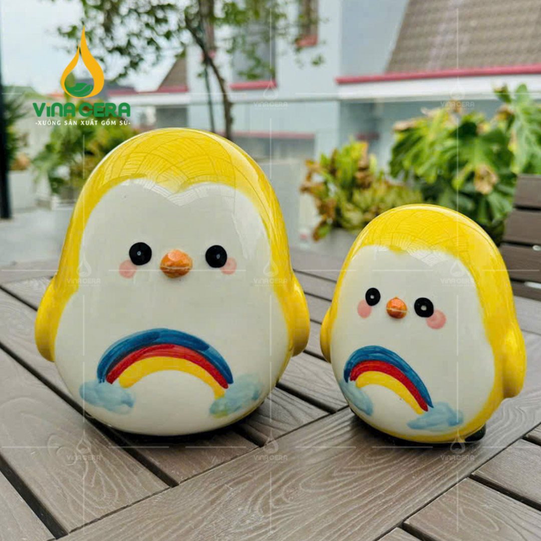 Ống heo tiết kiệm Chim Cánh Cụt - Ống Heo In logo quà tặng HD0 29724 Ống heo tiết kiệm Chim Cánh Cụt - Ống Heo In logo quà tặng