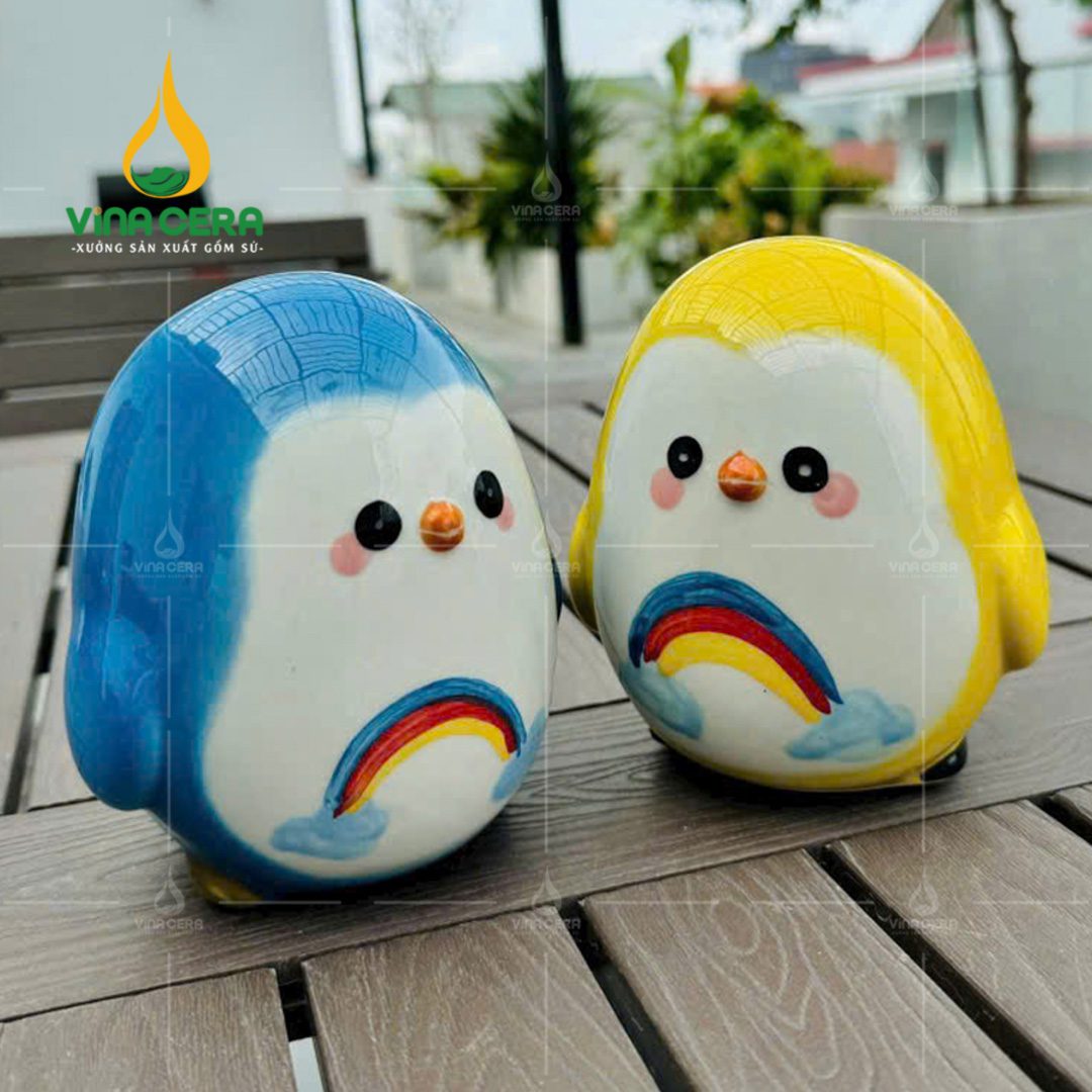 Ống heo tiết kiệm Chim Cánh Cụt - Ống Heo In logo quà tặng HD0 29724 Ống heo tiết kiệm Chim Cánh Cụt - Ống Heo In logo quà tặng