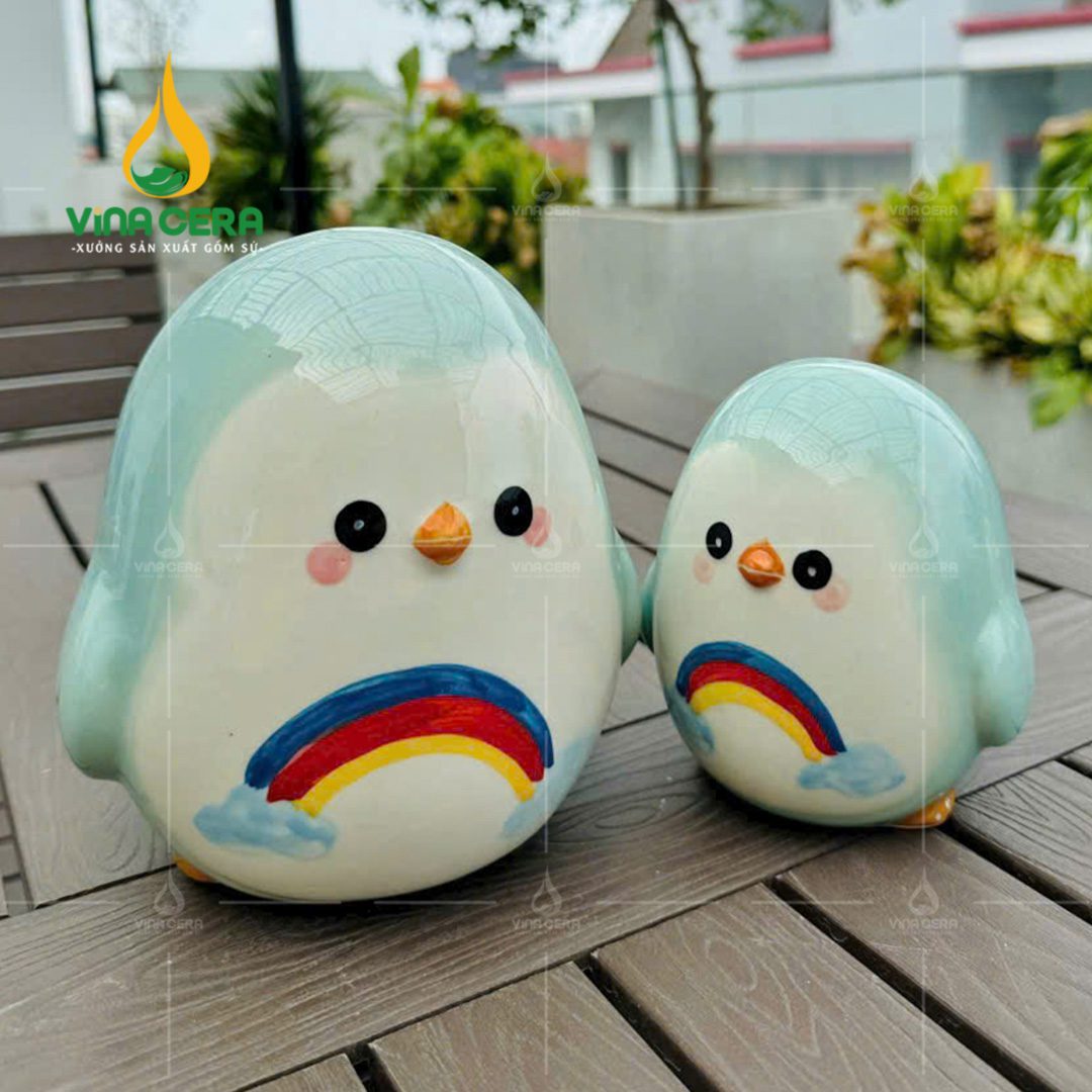 Ống heo tiết kiệm Chim Cánh Cụt - Ống Heo In logo quà tặng HD0 29724 Ống heo tiết kiệm Chim Cánh Cụt - Ống Heo In logo quà tặng