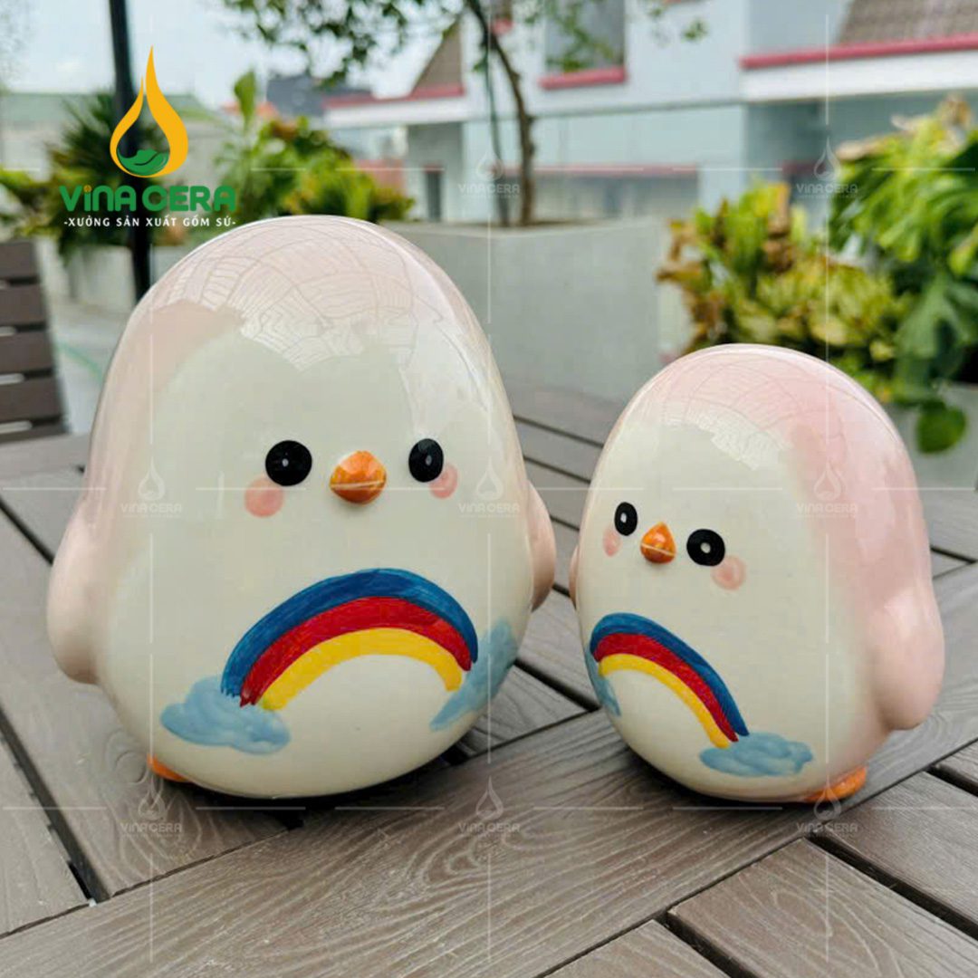 Ống heo tiết kiệm Chim Cánh Cụt - Ống Heo In logo quà tặng HD0 29724 Ống heo tiết kiệm Chim Cánh Cụt - Ống Heo In logo quà tặng