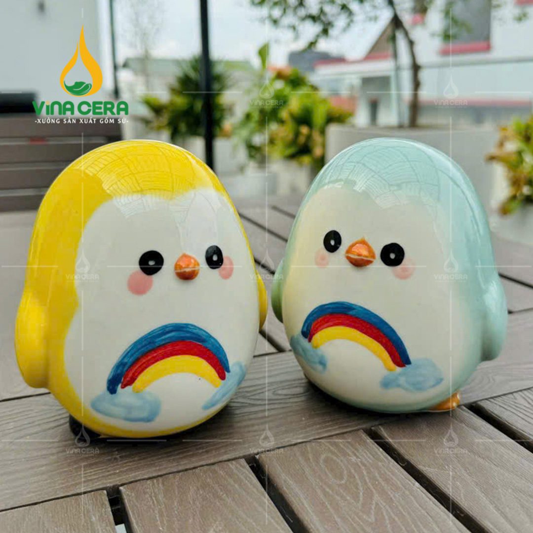 Ống heo tiết kiệm Chim Cánh Cụt - Ống Heo In logo quà tặng HD0 29724 Ống heo tiết kiệm Chim Cánh Cụt - Ống Heo In logo quà tặng