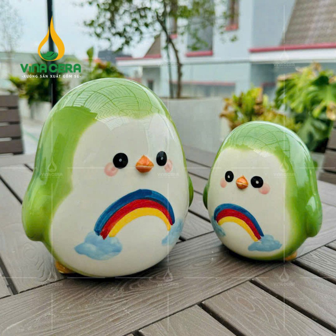 Ống heo tiết kiệm Chim Cánh Cụt - Ống Heo In logo quà tặng HD0 29724 Ống heo tiết kiệm Chim Cánh Cụt - Ống Heo In logo quà tặng