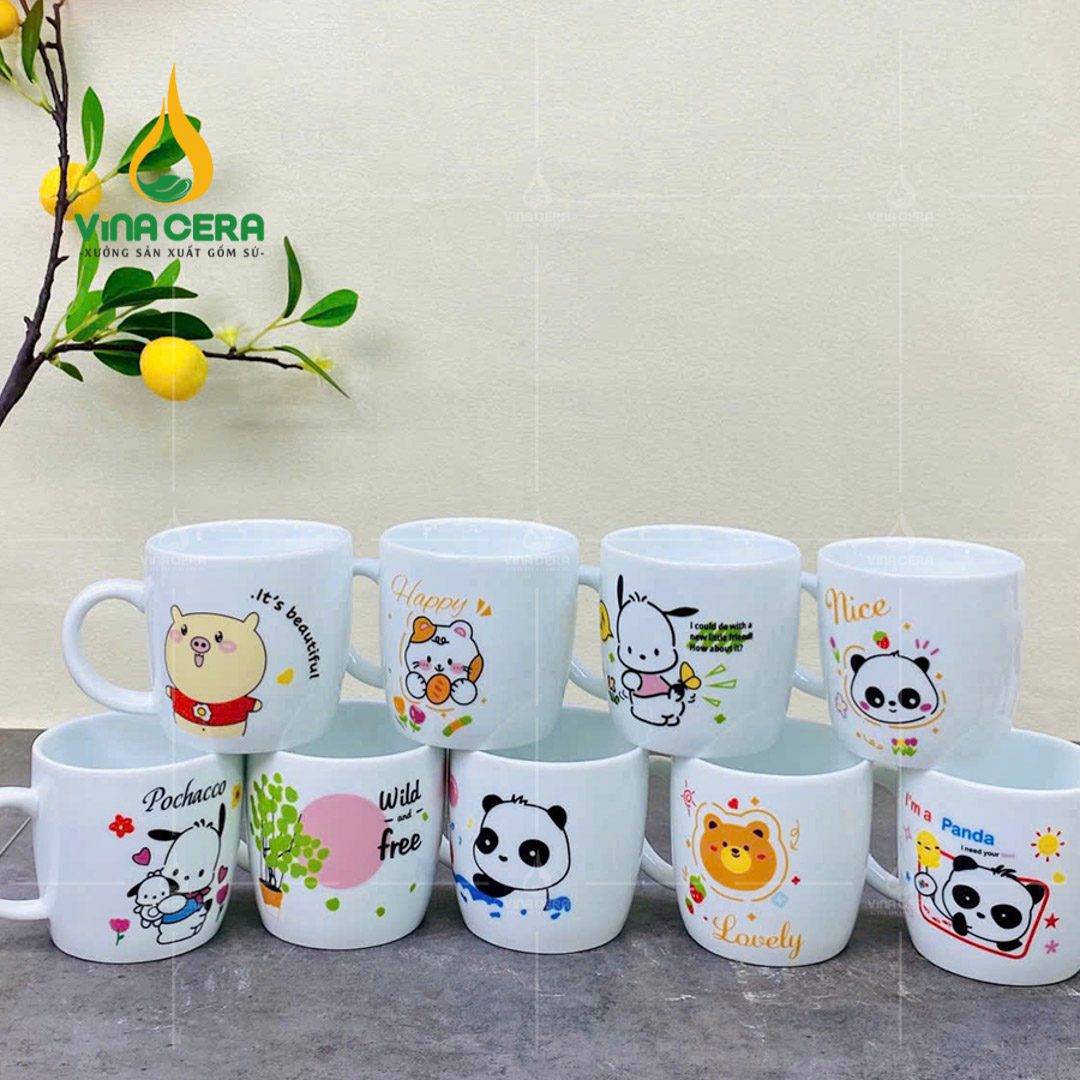 Quà Tặng Ly Sứ cốc sứ cho trường mầm non Quà Tặng Ly Sứ cốc sứ cho trường mầm non