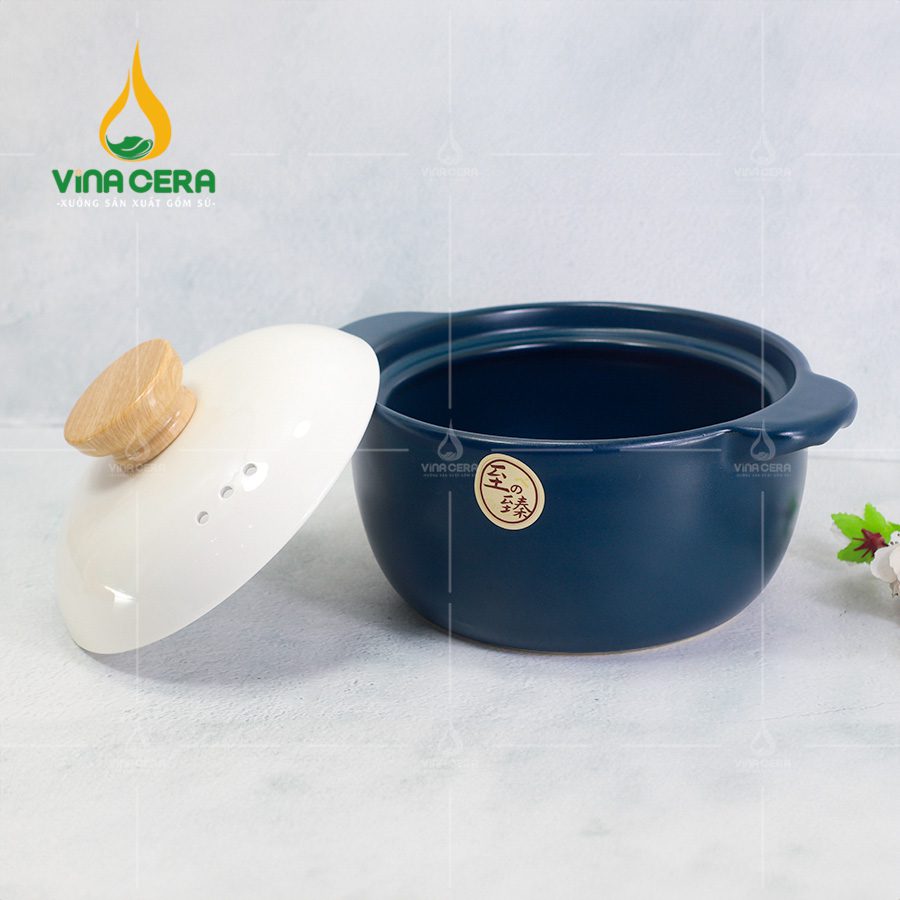 Nồi Hầm Gốm Sứ Hàn Quốc Xanh Cổ Vịt