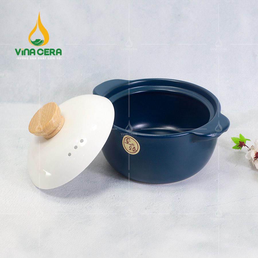 Nồi Hầm Gốm Sứ Hàn Quốc Xanh Cổ Vịt