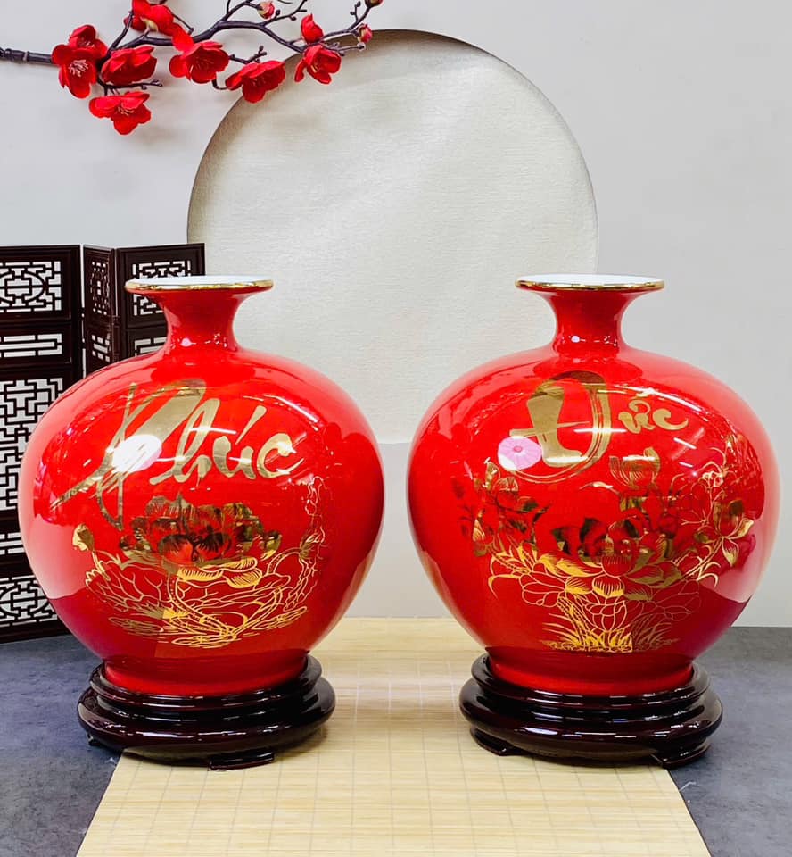 Bình Phong Thuỷ Hút Tài Lộc Men Màu In Decan Hoa Văn BHL-03102924 Bình Phong Thuỷ Hút Tài Lộc Men Màu In Decan Hoa Văn BHL-03102924