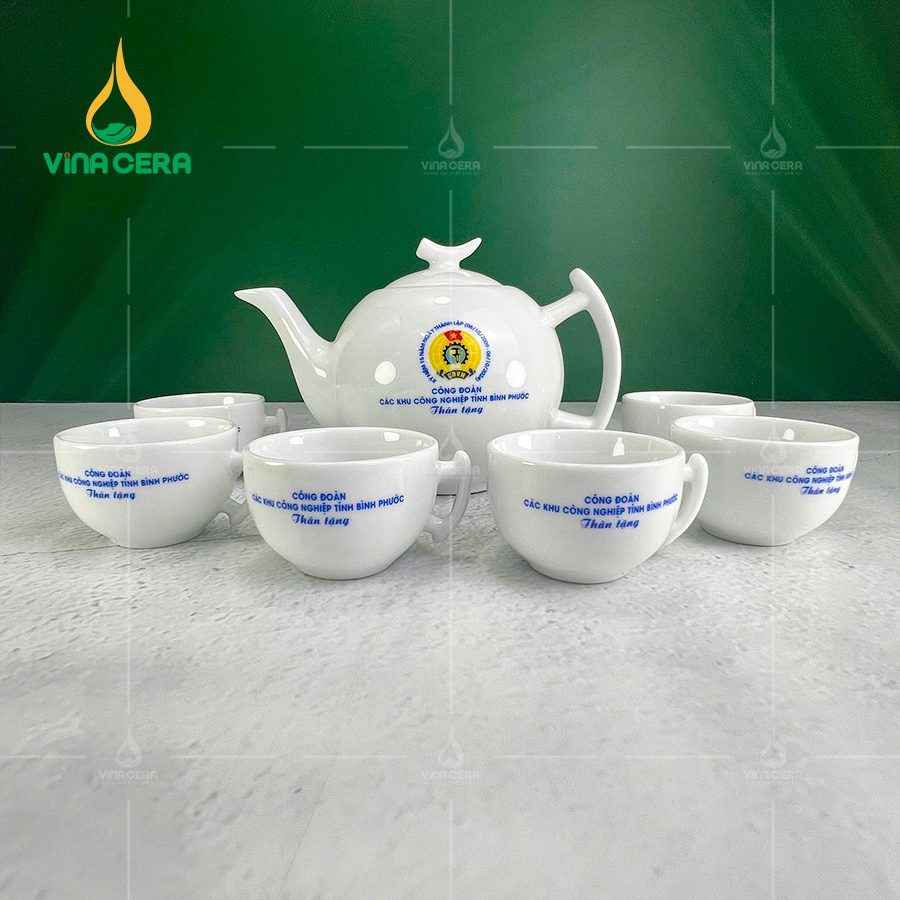 Bộ Ấm Chén Quà Tặng Công Đoàn AC-0131024 Bộ Ấm Chén Quà Tặng Công Đoàn AC-0131024