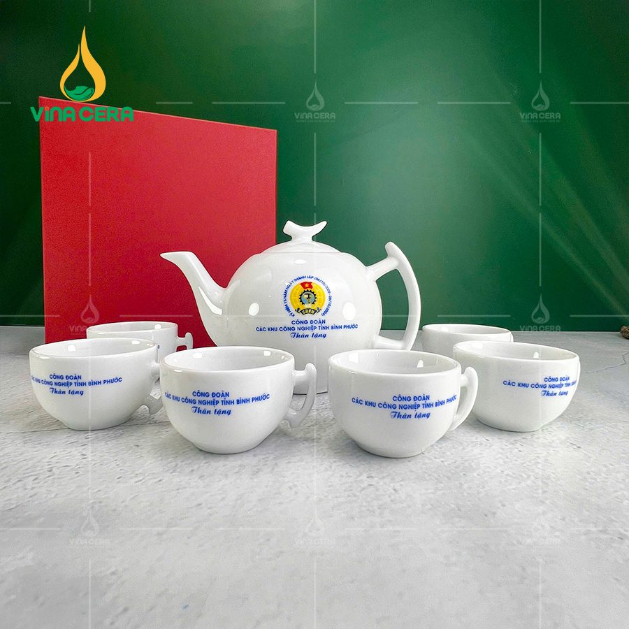 Bộ Ấm Chén Quà Tặng Công Đoàn AC-0131024 Bộ Ấm Chén Quà Tặng Công Đoàn AC-0131024
