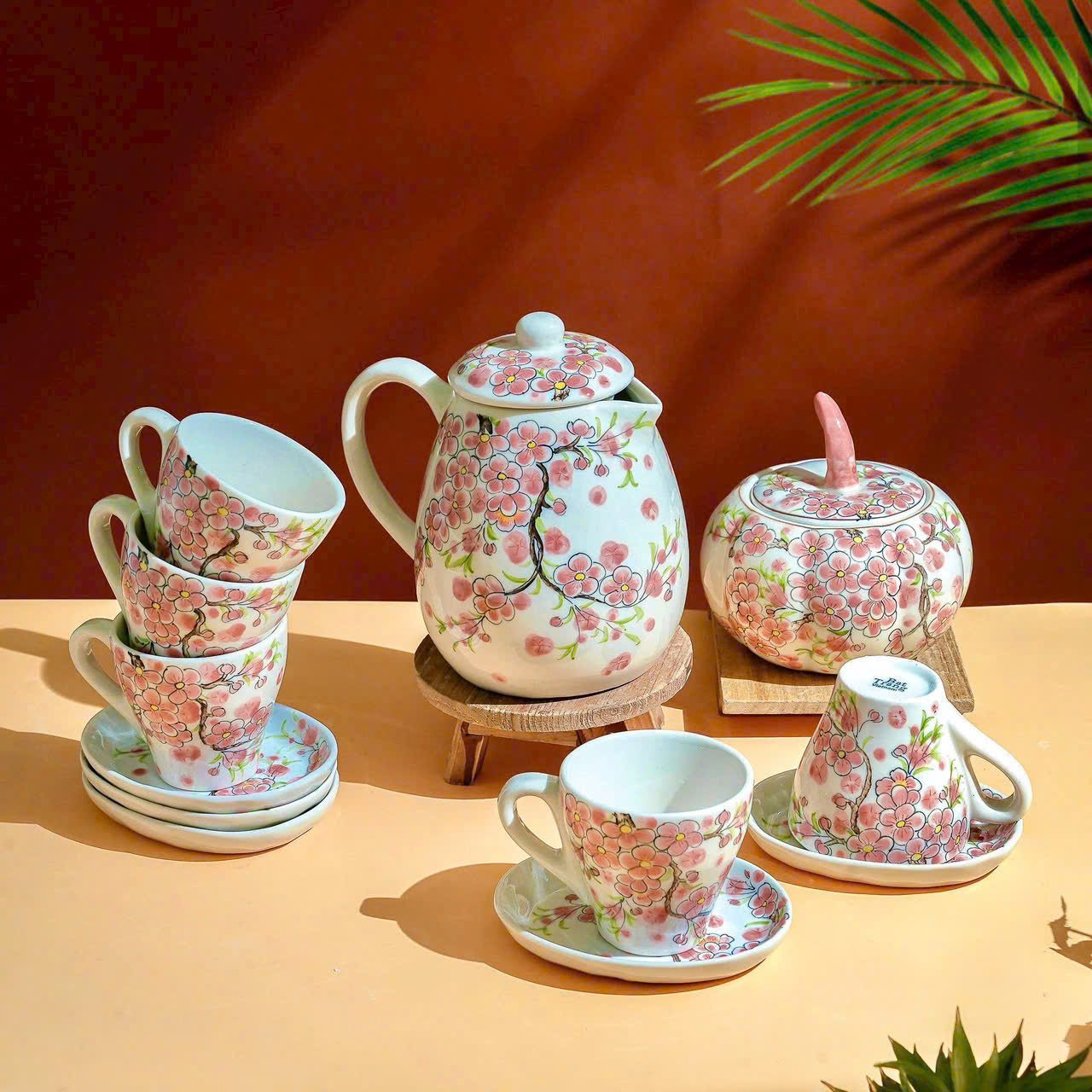 Bộ Bình Nước Vẽ Tay Gốm Sứ Bát Tràng BAT-01102824 (2)