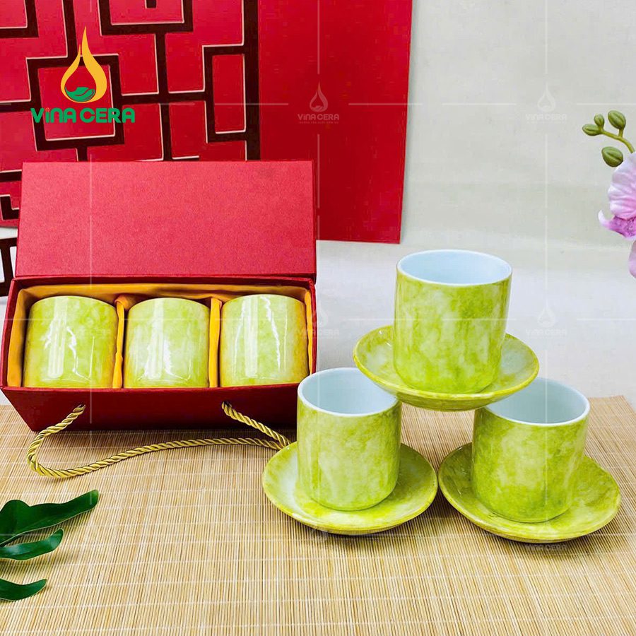 Cốc Sứ Bát Tràng Men Vân Đá Xanh Dạ Quang CSV-031011 Cốc Sứ Bát Tràng Men Vân Đá Xanh Dạ Quang CSV-031011