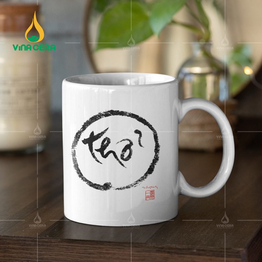 Ly Sứ Trắng Quai C Men Bóng LS-01102224 Ly Sứ Trắng Quai C Men Bóng LS-01102224