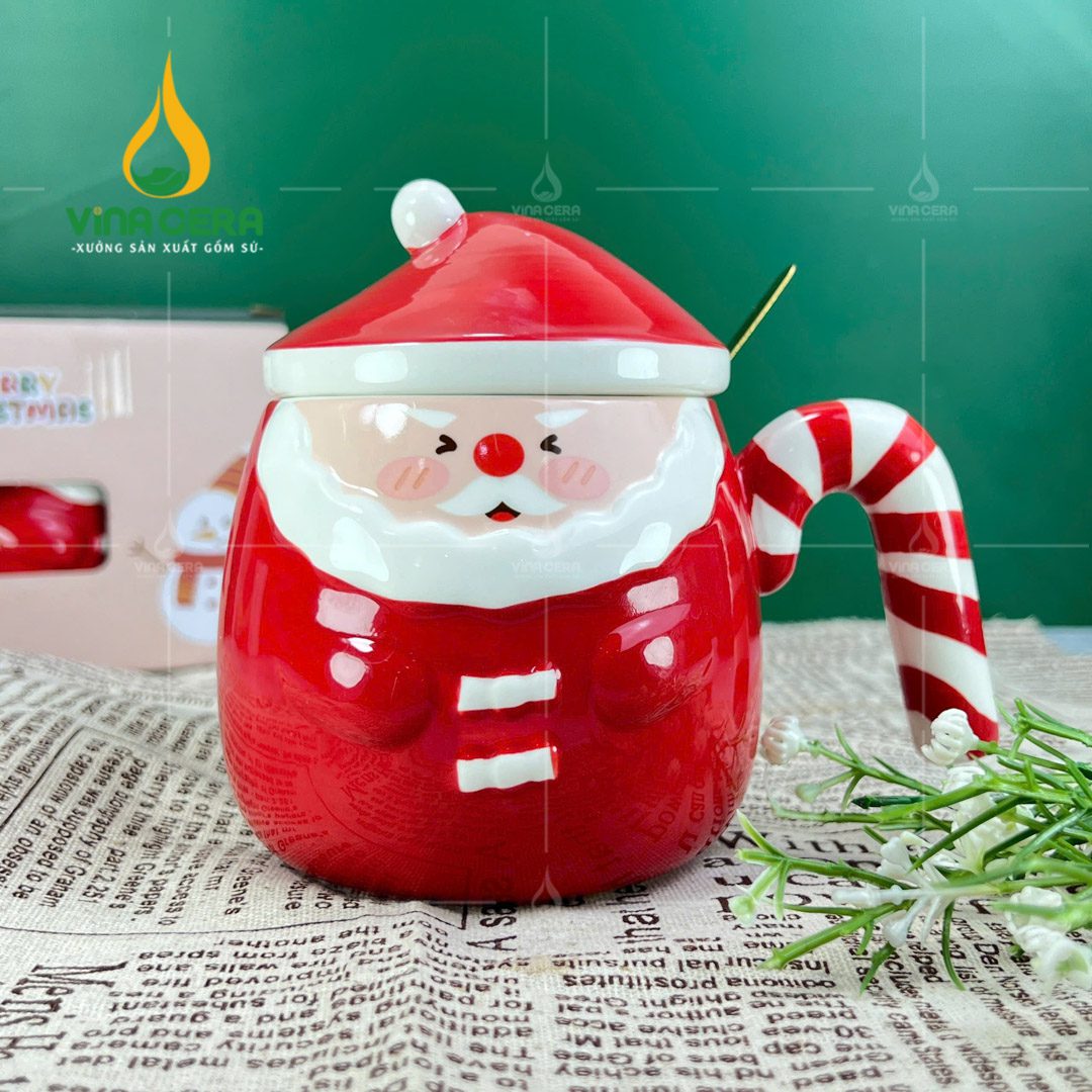 Ly Sứ Ông Già Noel Có Nắp – Quà Tặng Giáng Sinh – LS 102412