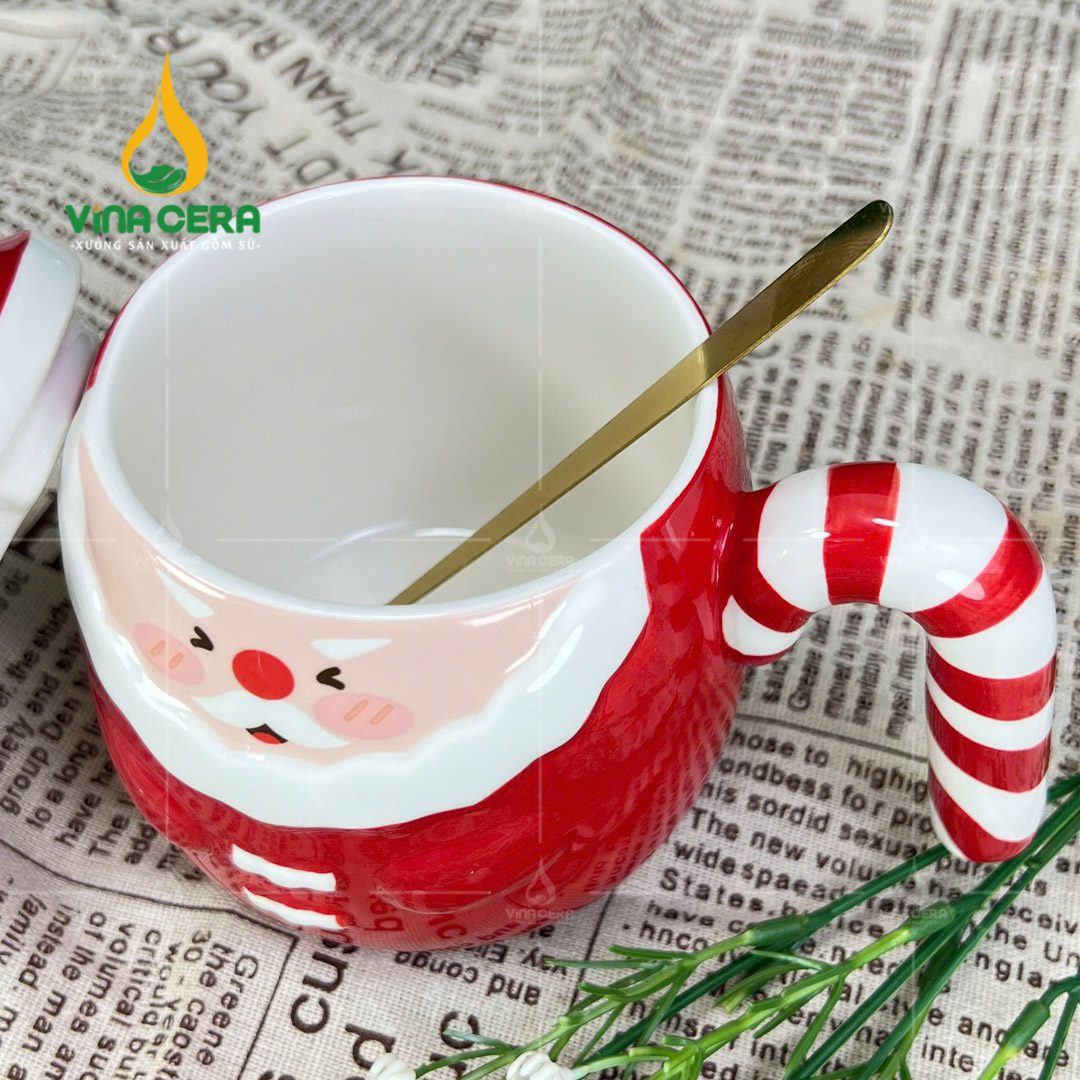 Ly Sứ Ông Già Noel Có Nắp – Quà Tặng Giáng Sinh – LS 102412