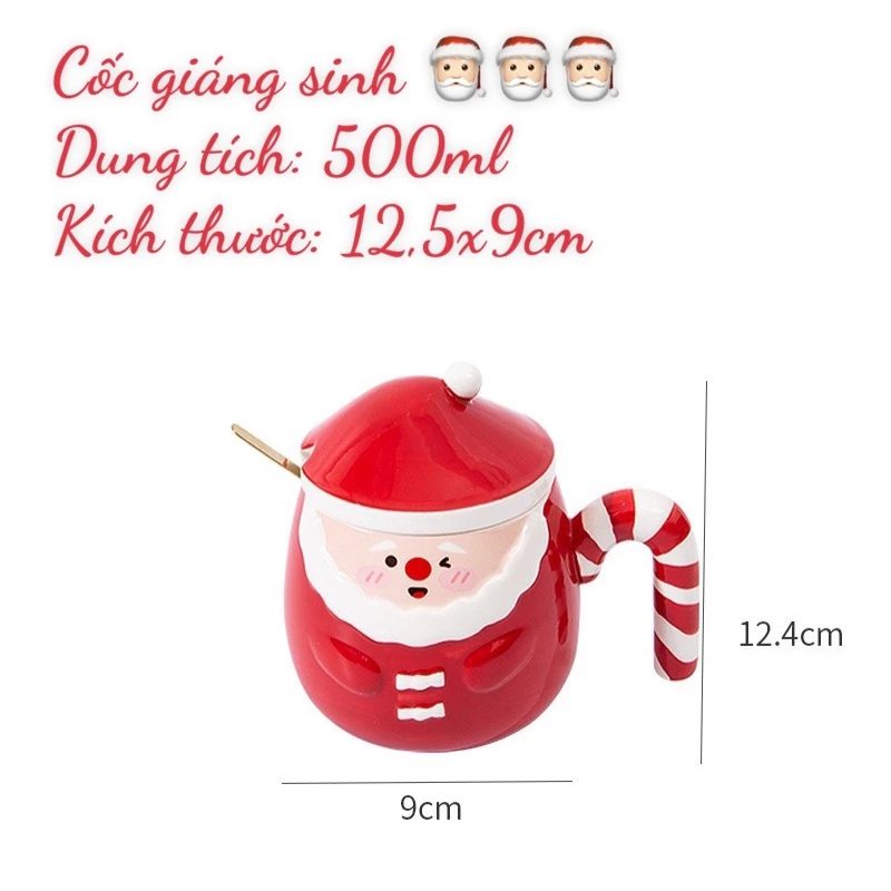 Ly Sứ Ông Già Noel Có Nắp – Quà Tặng Giáng Sinh – LS 102412