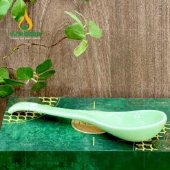 Bộ Chén Đĩa Bát Tràng Men Xanh Ngọc Trơn - TS 102404 Bộ chén đĩa Bát Tràng men xanh ngọc trơn