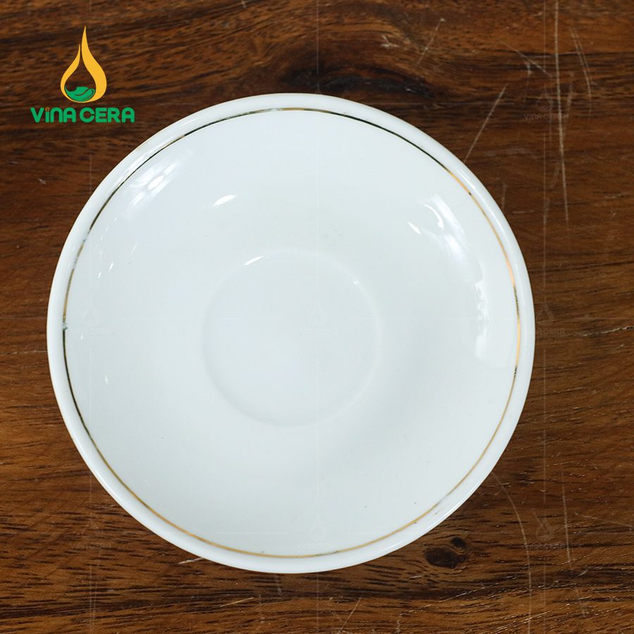 Bộ Ấm Trà Dáng Minh Long Vẽ Vàng VN AC 40