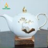 Bộ Ấm Trà Mẫu Đơn Vẽ Vàng VN AC 42