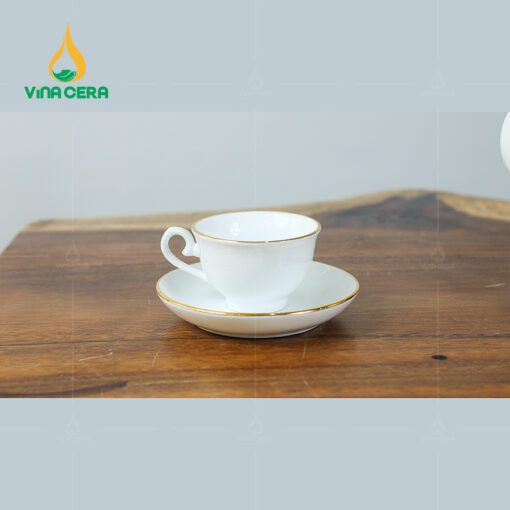 Bộ Ấm Trà Mẫu Đơn Vẽ Vàng VN AC 42