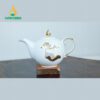 Bộ Ấm Trà Mẫu Đơn Vẽ Vàng VN AC 42