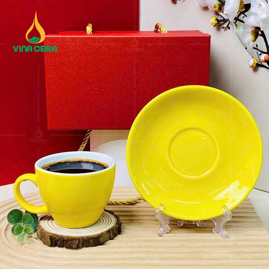 Ly Tách Sứ Cappuccino nhiều màu 180ml LS0111724