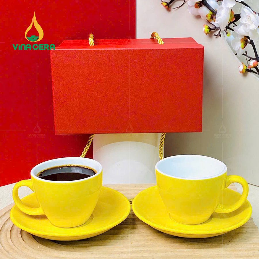 Ly Tách Sứ Cappuccino nhiều màu 180ml LS0111724