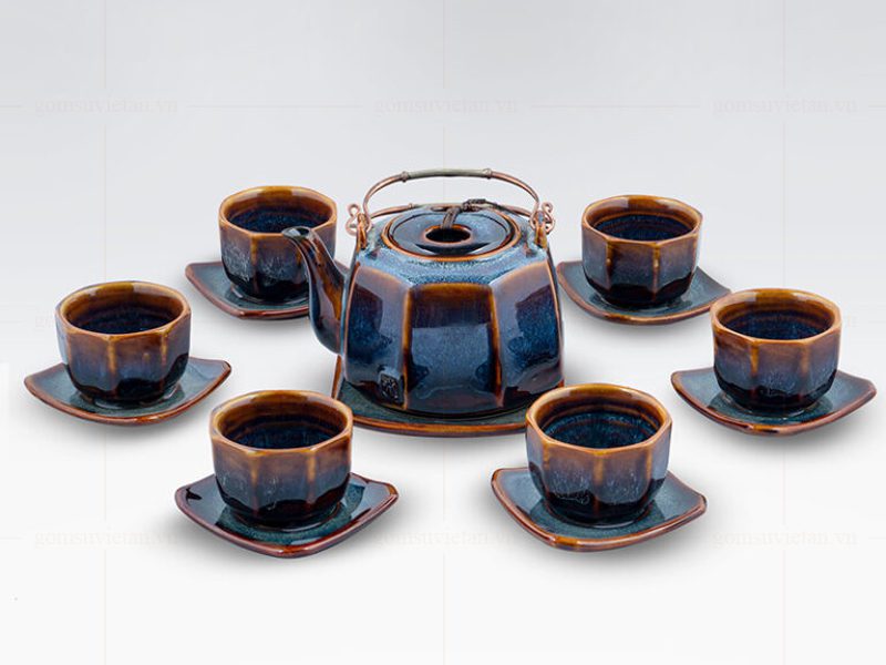 Bộ ấm chén Hỏa Biến Thiên Thanh