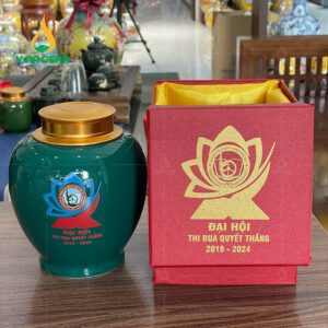 hủ đựng trà in logo