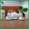 Bộ trà Camellia Đỏ Kẻ Vàng