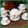 Bộ trà Camellia Đỏ Kẻ Vàng