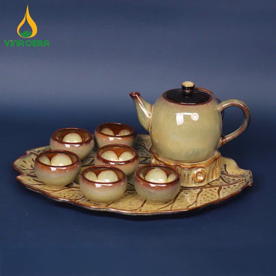 Ấm Chén Men Hỏa Biến Cao Cấp Ấm Chén Men Hỏa Biến Cao Cấp