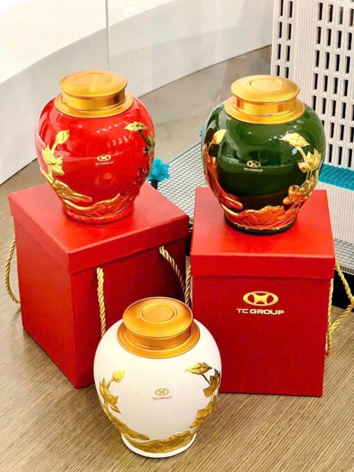 Hủ Đựng Trà In logo