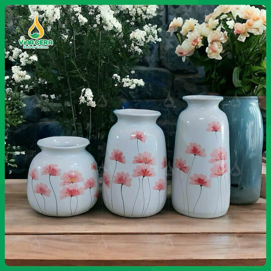 Lọ Hoa Gốm Sứ Bát Tràng VN-0461125 Lọ Hoa Gốm Sứ Bát Tràng VN-0461125