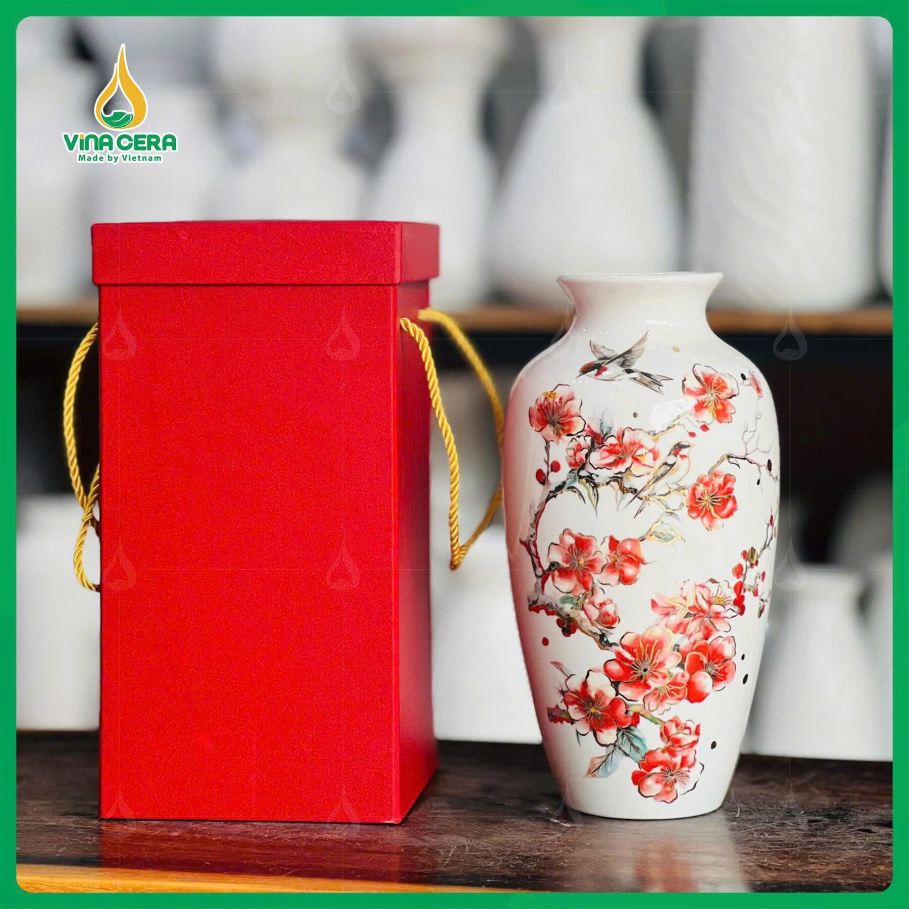 Lọ Hoa Sứ Bát Tràng VN-0561125