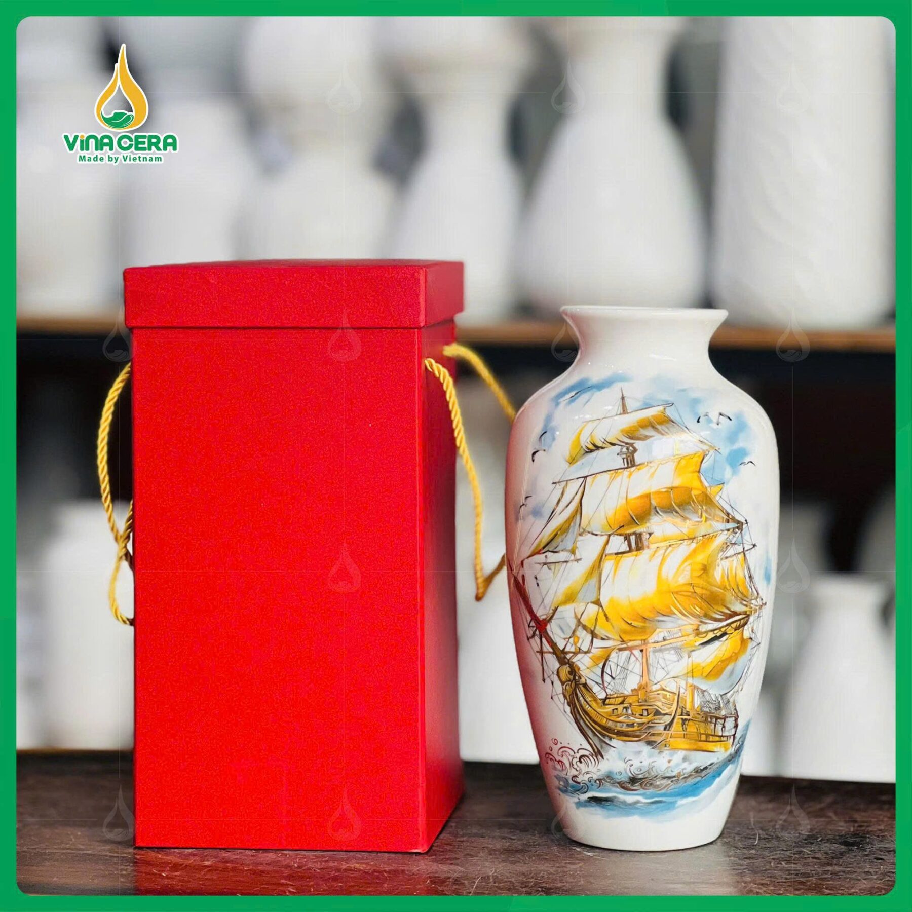 Lọ Hoa Sứ Bát Tràng VN-0561125