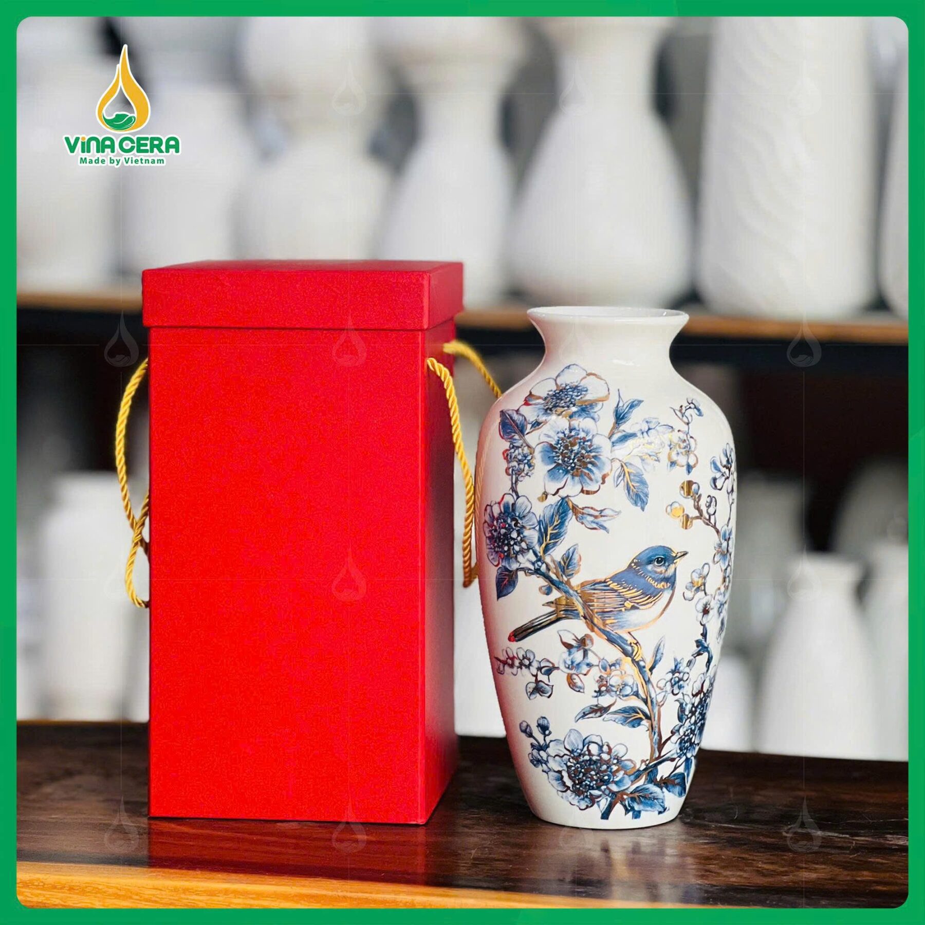 Lọ Hoa Sứ Bát Tràng VN-0561125