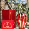 Lọ hoa bàn tay phật mạ vàng kim