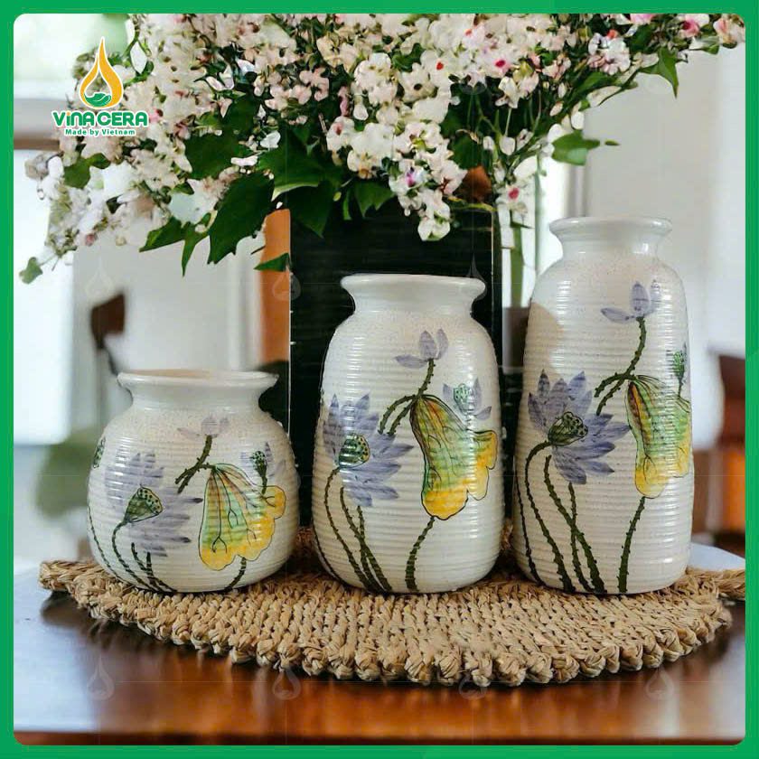 Mẫu Bình Hoa Gốm Sứ Đẹp VN-01061125 Mẫu Bình Hoa Gốm Sứ Đẹp VN-01061125