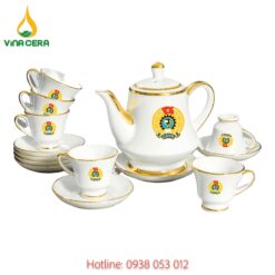 ấm chén in logo - quà tặng công đoàn