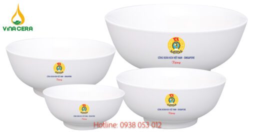 bộ 10 chén in logo - quà tặng công đoàn