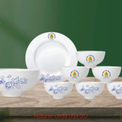 bộ 10 chén in logo - quà tặng công đoàn