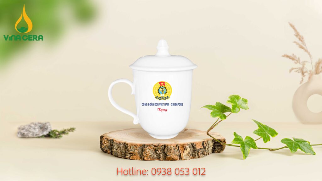 ly sứ in logo - quà tặng công đoàn