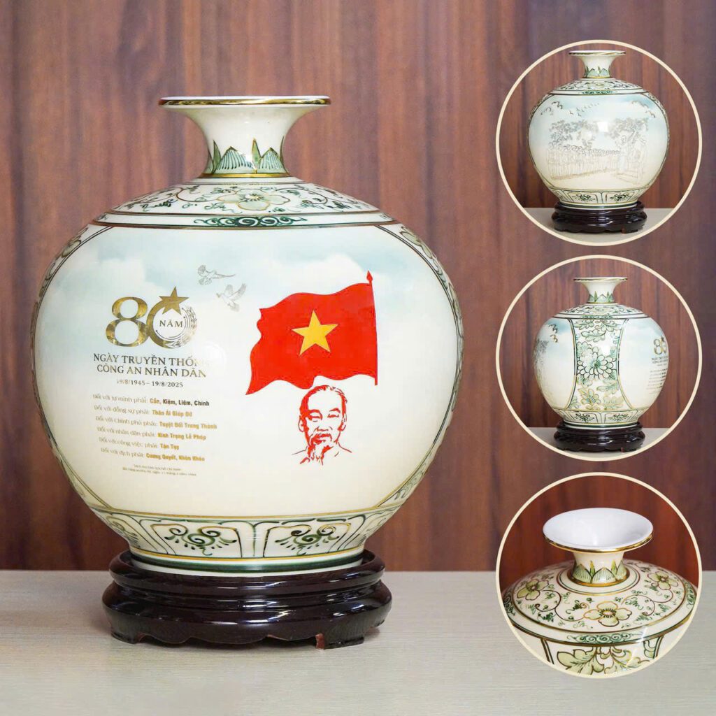 Bình Hút Lộc In Logo Làm Quà Tặng 80 Năm Ngành Công An 19/8 BHL-0172625