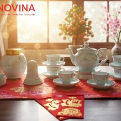 Bộ Ấm Trà Đài Cát Hoa Ngọc