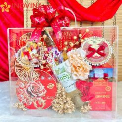 Giỏ Quà Tết Sắc Hồng Xuân