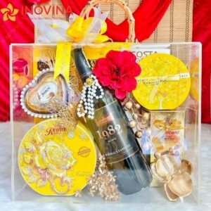 Giỏ Quà Tết Sắc Vàng Sang Trọng