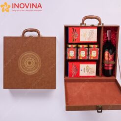 Hộp Quà Tết Hộp Da Trống Đồng