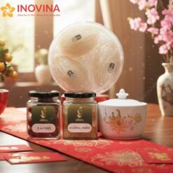 Hộp Quà Tết Tổ Yến Và Hũ Sứ