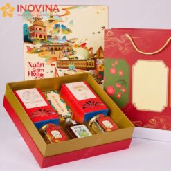 Hộp Quà Tết Xuân Gấm Hoa