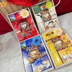 Hộp quà Xuân Hoa Gấm